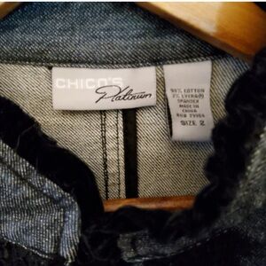Chico's Platinum light weight Jean Jacket